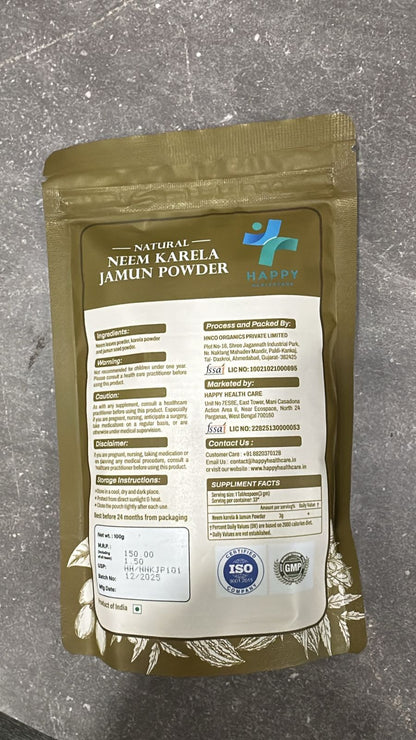 Organic Natural Neem Karela Jamun Powder