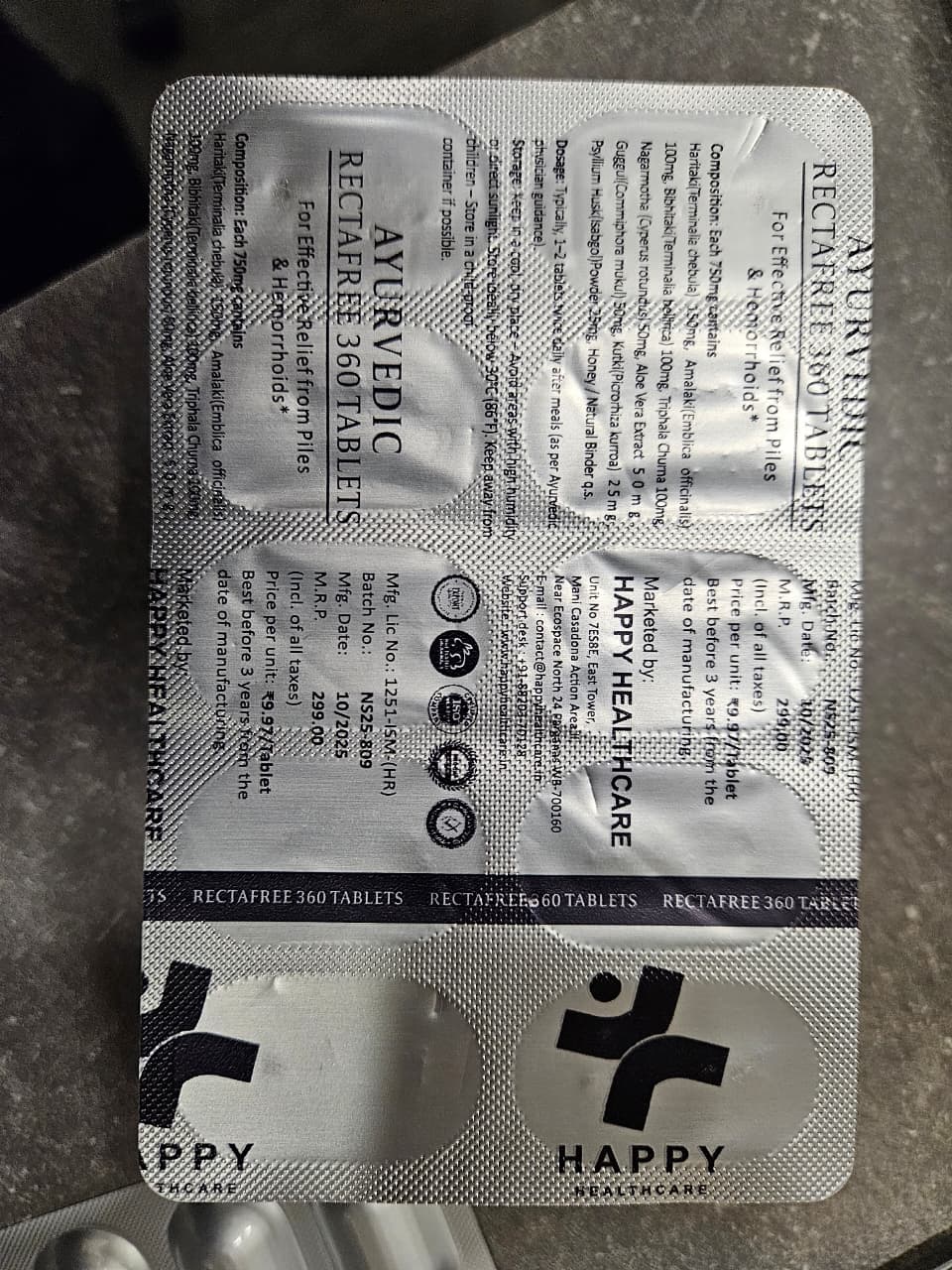 Rectafree 360 Tablets
